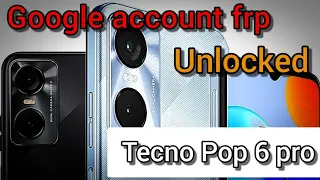 Tecno Pop 6 / Pop 6 pro обход frp / разблокировка Google account / Bypass frp android 12