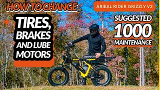 How to change Ariel Rider Grizzly  V3 Tires, Brakes and Motors.. OH MY!!.