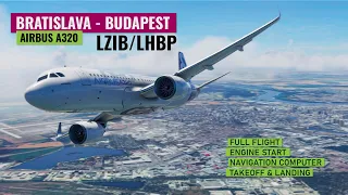 Repülés Pozsonyból Budapestre LZIB-LHBP * MAGYARUL * Airbus A320 | Microsoft Flight Simulator 2020