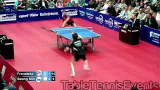 Ryu Seung Min Vs Patrick Franziska: Match 1 [German League 2012/2013]