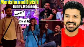 Bigg Boss OTT 2 | Manisha Rani and Elvish Yadav Cute Moments Elvisha & Manlvish REACTION