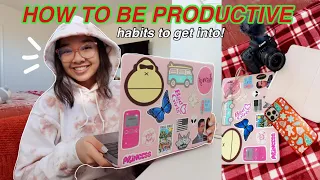 HOW TO BE PRODUCTIVE (habits to get into)! Vlogmas Day 16 | Nicole Laeno