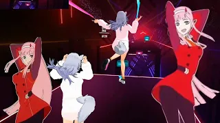 Zero Two Dance With Tail Physics - 2 Phut Hon KAIZ Remix [Ninja Saber] (Beat Saber mod)
