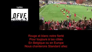 Rouge et blanc notre fierté (Standard) - Lyrics DFVF