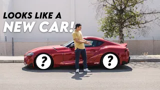 THE SUPRA GETS NEW WHEELS! *CHANGED THE WHOLE LOOK*