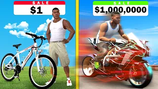 $1 BIKE to $1,000,000,000 MEGA BIKE in GTA 5