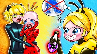 Ladybug x Cat Noir Sad Love Story: OMG ! What Happened To Her Hair ? | 슬픈 기원 사랑 이야기 | 재미있는 스톱 모션 만화