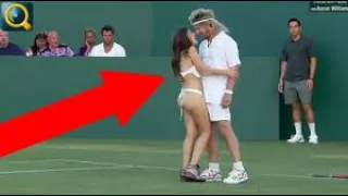 20 INAPPROPRIATE TENNIS MOMENTS SHOWN LIVE ON CAMERA