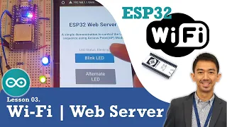 03 ESP32 Wi-Fi and Web Server | Web Pages to Control LEDs over Wi-Fi in Access Point & Station Modes
