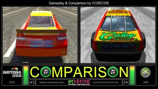 Daytona Usa (Arcade vs Xbox 360) Side by Side Comparison