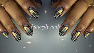 Iridescent Butterfly Nails🦋✨|mini chit-chat + simple nails!💕