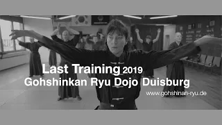 Last Training 2019 Gohshinkan Ryu Honbu Dojo Duisburg
