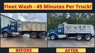 BIG Truck Fleet Wash - Pressure Wash Business - Side Hustle