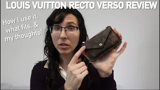 LOUIS VUITTON RECTO VERSO REVIEW! What fits and how I use it ❤️