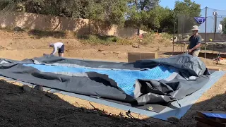 Above Ground Pool Intex XTR Ultra 16’ x 32’ Site Prep