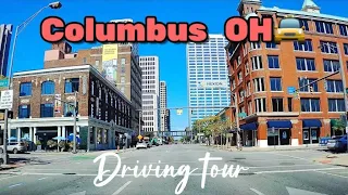Columbus Ohio driving tour , The Capital of Ohio  driving downtown Columbus OH USA