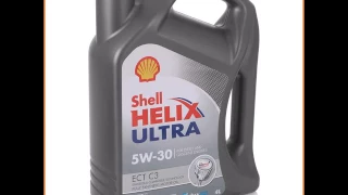 Моторное масло Shell Helix Ultra ECT С3 5W30, 4 л, синтетическое