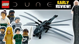 LEGO Dune Atreides Royal Ornithopter Review! NEW February LEGO Icons Set 10327