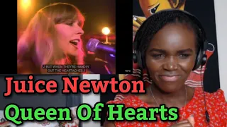 African Girl First Time Hearing Juice Newton - Queen Of Hearts (REACTION)