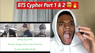 FIRST TIME HEARING BTS Cypher PT 1 & 2 REACTION!!!