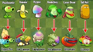 PvZ 2 Discovery - All Plants Evolution WEAK - STRONG