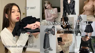 yesstyle korean clothing try on haul ✧˖°📷 ༘ ⋆｡★‧₊˚⊹♡