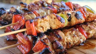 Greek Chicken Souvlaki (Chicken Skewers) - Jim Michailidis