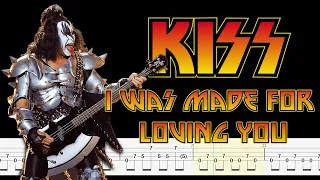 Kiss - I Was Made For Lovin' You (Bass Tabs + Notation + Tutorial ) By Gene Simmons @ChamisBass