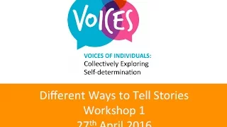 Workshop 1 - Different Ways to Tell Stories