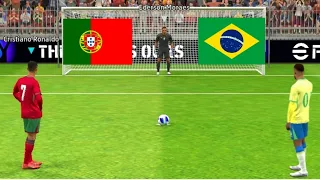 Neymar vs Ronaldo Match | Brazil vs Portugal Match | | Penalty Shootout Gameplay | Efootball24 |