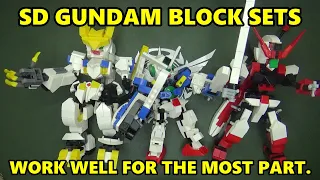 These SD Gundam block set are way better then the big ones. Mostly...