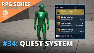 Unreal Engine 5 RPG Tutorial Series - #34: Quest System