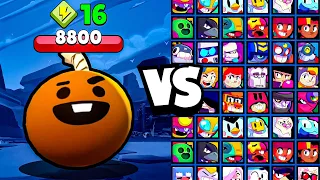 TICK SHOOKY HEAD vs ALL BRAWLERS! With 16 POWER-UPs! | Brawl Stars