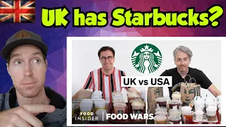 Californian Reacts | US vs UK Starbucks | Food Wars