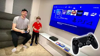 Joguei PLAYSTATION 4 com o Marcos na TV de 75 POLEGADAS - Brancoala Games