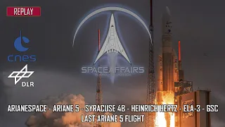 Arianespace - Ariane 5 - Syracuse 4 & Heinrich Hertz - Guiana SC - July 6, 2023