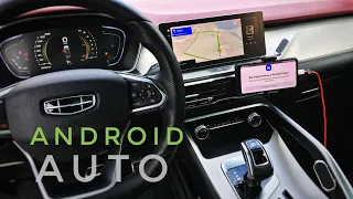 Android Auto в GEELY COOLRAY Обзор и Инструкция🔧Как Использовать Я.Навигатор без Подписки с Радаром