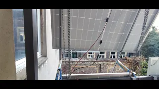 Solarmodul an Kette aufhängen -funktioniert-