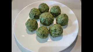 Пхали. Грузинские ореховые шарики с зеленью.