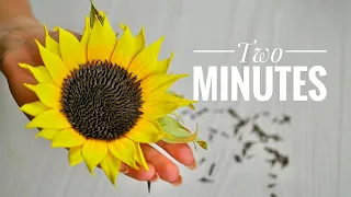 DIY Sunflower / Подсолнух своими руками / DIY TSVORIC