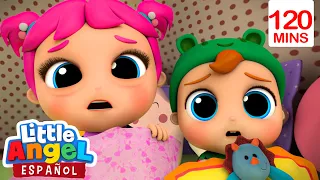 ¡Hay un Monstruo debajo de la Cama!| Canciones Infantiles🎵  Para bebes |  Little Angel y sus amigos