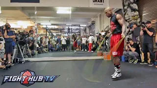 FLOYD MAYWEATHER JR FULL JUMP ROPE WORKOUT VIDEO (AMAZING SKILLS)