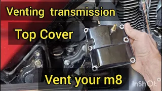 Harley M8 Vented Transmission Top Cover instead of Fueling Vented Dipstick. life pranks