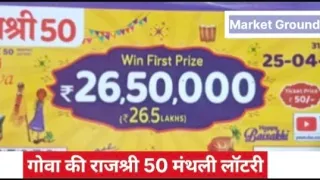 Rajshree 50 monthly Lottery #rajshree #informationvideo #bumper #lottery #information