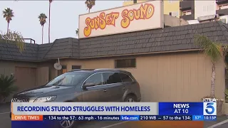 Iconic recording studio struggling due to homelessness in area