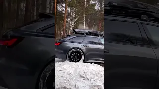 Watch THIS Audi RS6 Take Winter by Storm!