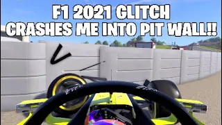 F1 2021 AI glitch crashes me in Pit Lane! My team career mode pit stop glitch