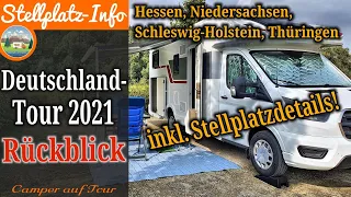 Wohnmobil-Tour 2021 Deutschand | Rückblick | Stellplatzdetails | Roller Team Kronos 283TL