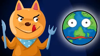 Котик Едун и съедобная планета, мультик игра Детский летсплей, Tasty Planet #9