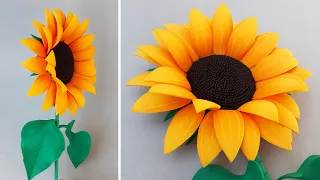 Hermosos Girasoles de foamy fáciles de hacer - CADUBANA